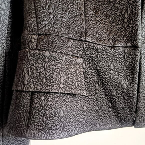 Etro Milano Black Textured Italian Peplum Blazer Jacket - Picture 4 of 8